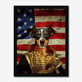 The Colonel USA Flag Edition: Custom Pet Portrait