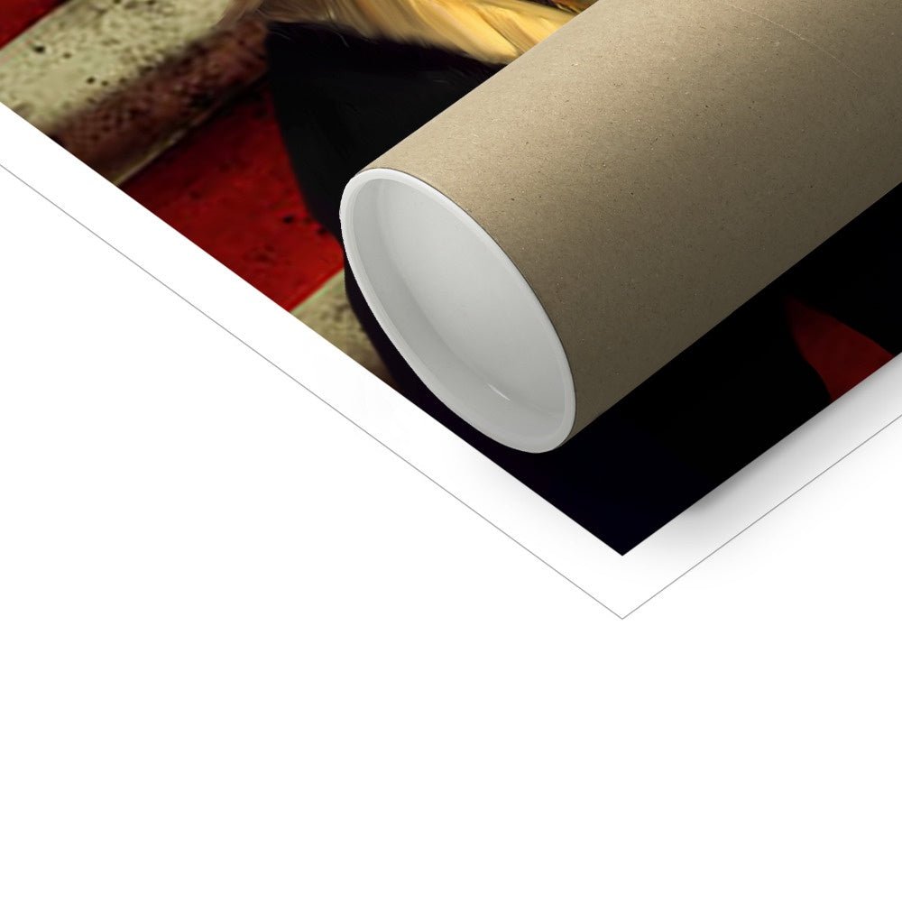 Pet Portraits | The Colonel USA Flag Edition: Custom Pet Poster | Paw & Glory