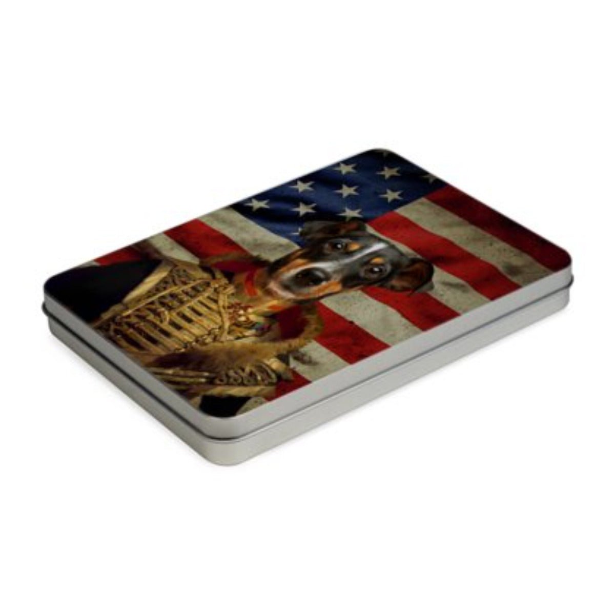 Pet Portraits | The Colonel USA Flag Edition: Custom Pet Puzzle | Paw & Glory
