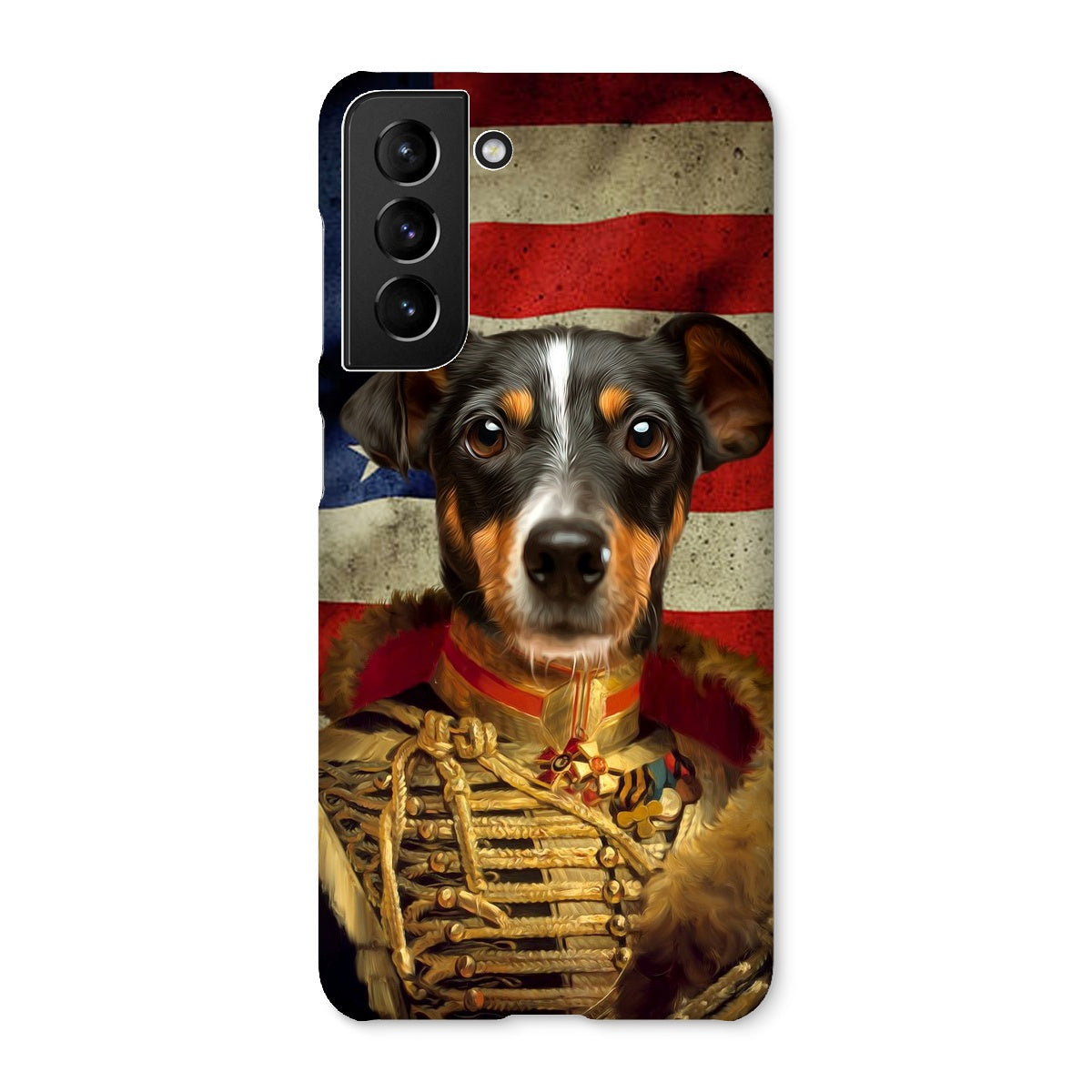 Pet Portraits | The Colonel USA Flag Edition: Custom Pet Snap Phone Case | Paw & Glory