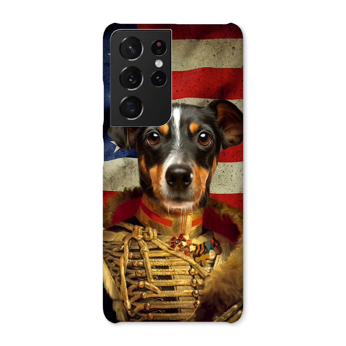 Pet Portraits | The Colonel USA Flag Edition: Custom Pet Snap Phone Case | Paw & Glory