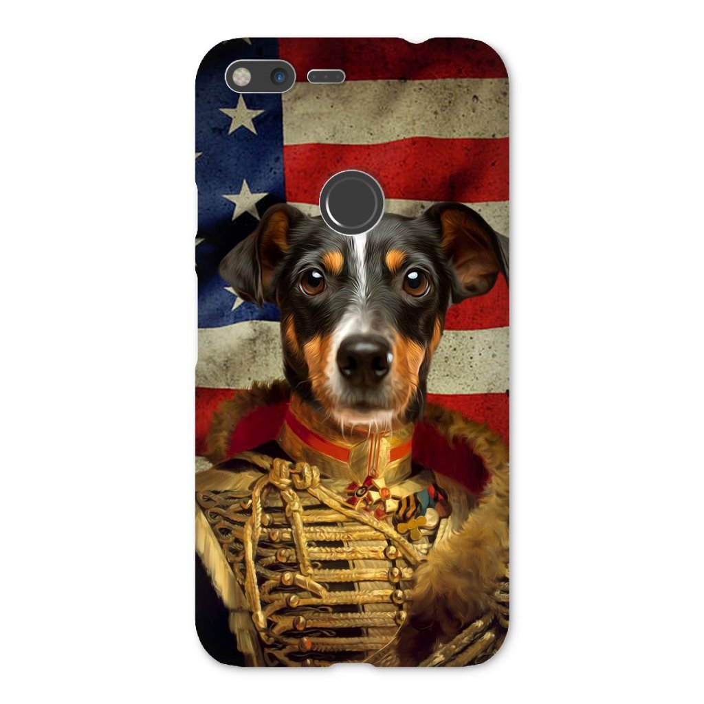 Pet Portraits | The Colonel USA Flag Edition: Custom Pet Snap Phone Case | Paw & Glory