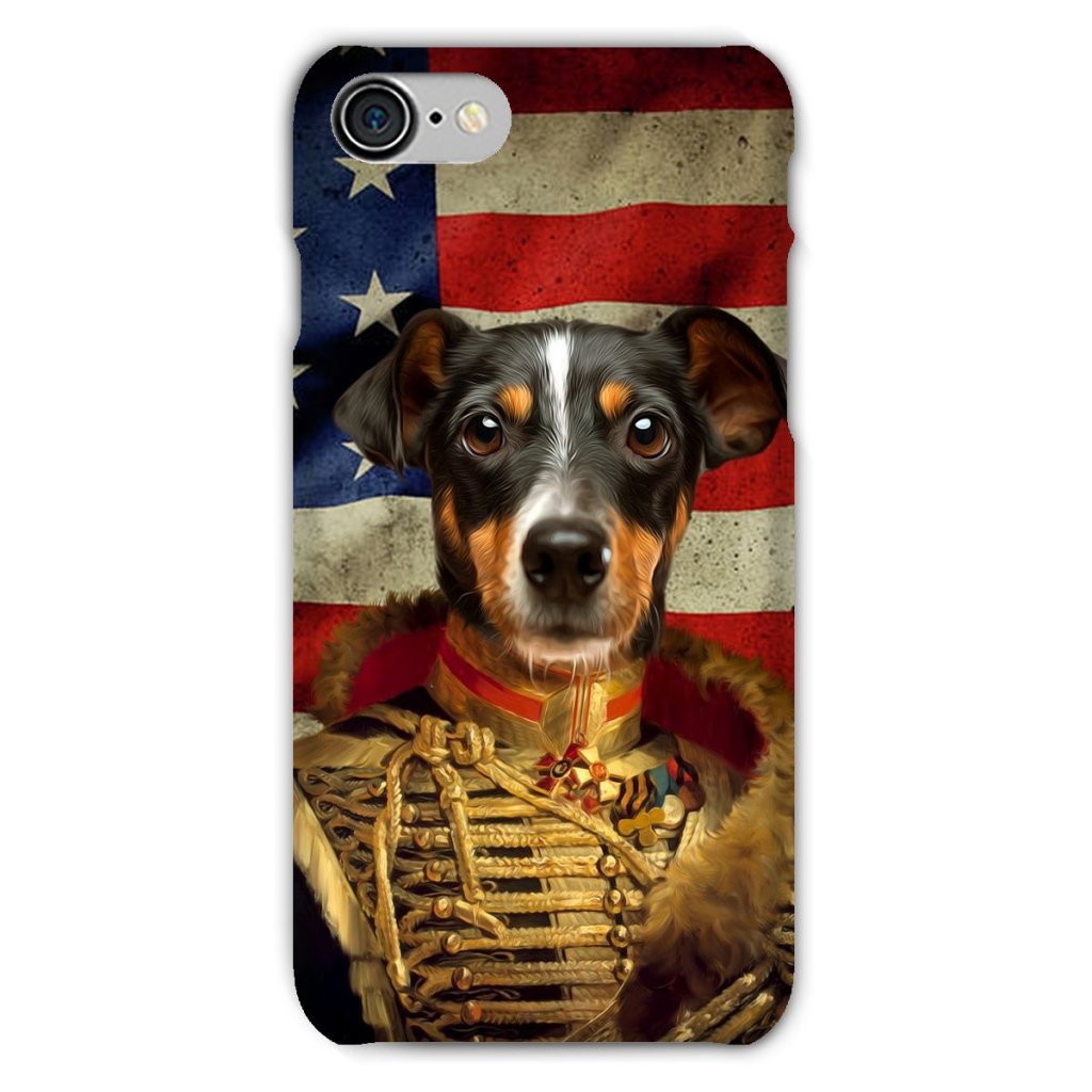 Pet Portraits | The Colonel USA Flag Edition: Custom Pet Snap Phone Case | Paw & Glory