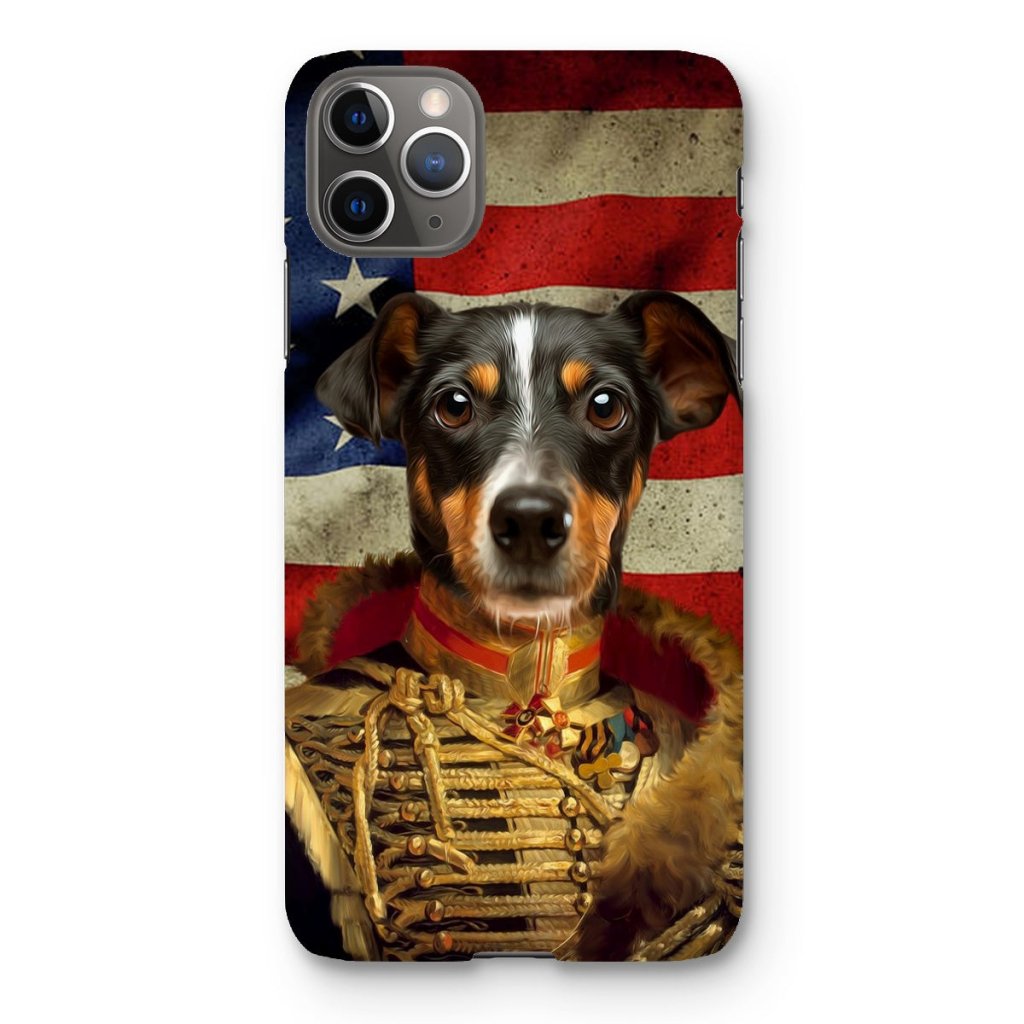 Pet Portraits | The Colonel USA Flag Edition: Custom Pet Snap Phone Case | Paw & Glory