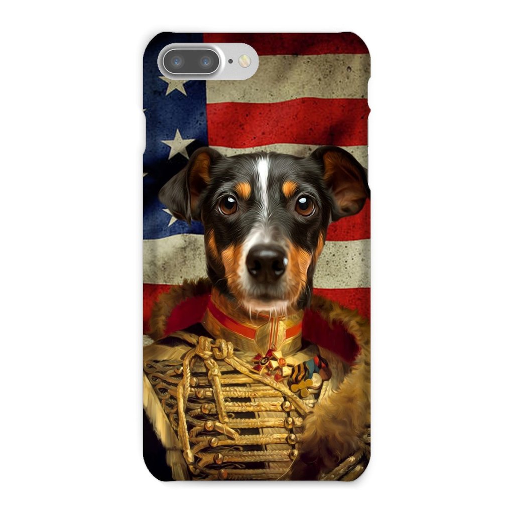 Pet Portraits | The Colonel USA Flag Edition: Custom Pet Snap Phone Case | Paw & Glory