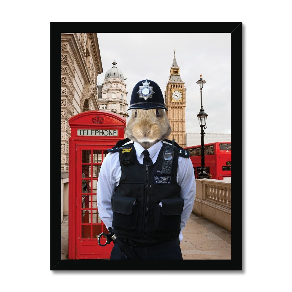 The Constable Animal Art Framed Portrait | Custom Pet Portrait | Paw & Glory