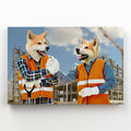 The Construction Workmates: Custom Pet Canvas