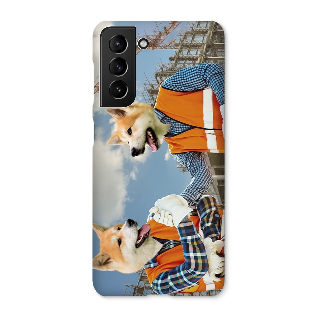The Construction Workmates: Custom Pet Phone Case - Paw & Glory - Dog Portraits - Pet Portraits
