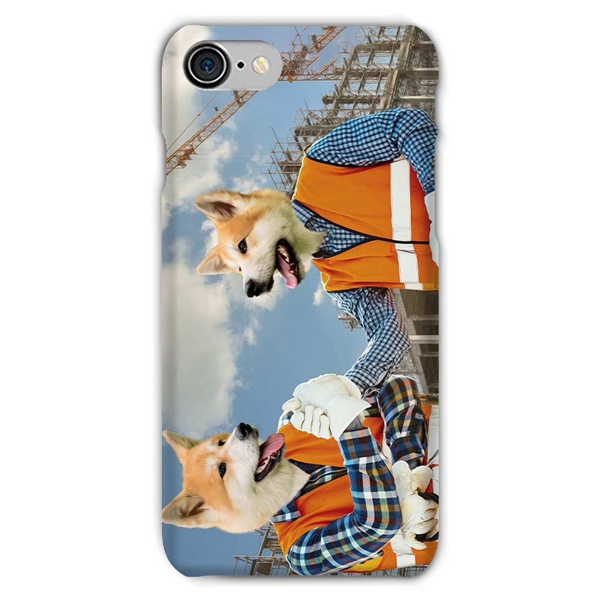 Pet Portraits | The Construction Workmates: Custom Pet Phone Case | Paw & Glory