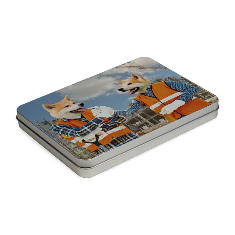 Pet Portraits | The Construction Workmates: Custom Pet Puzzle | Paw & Glory