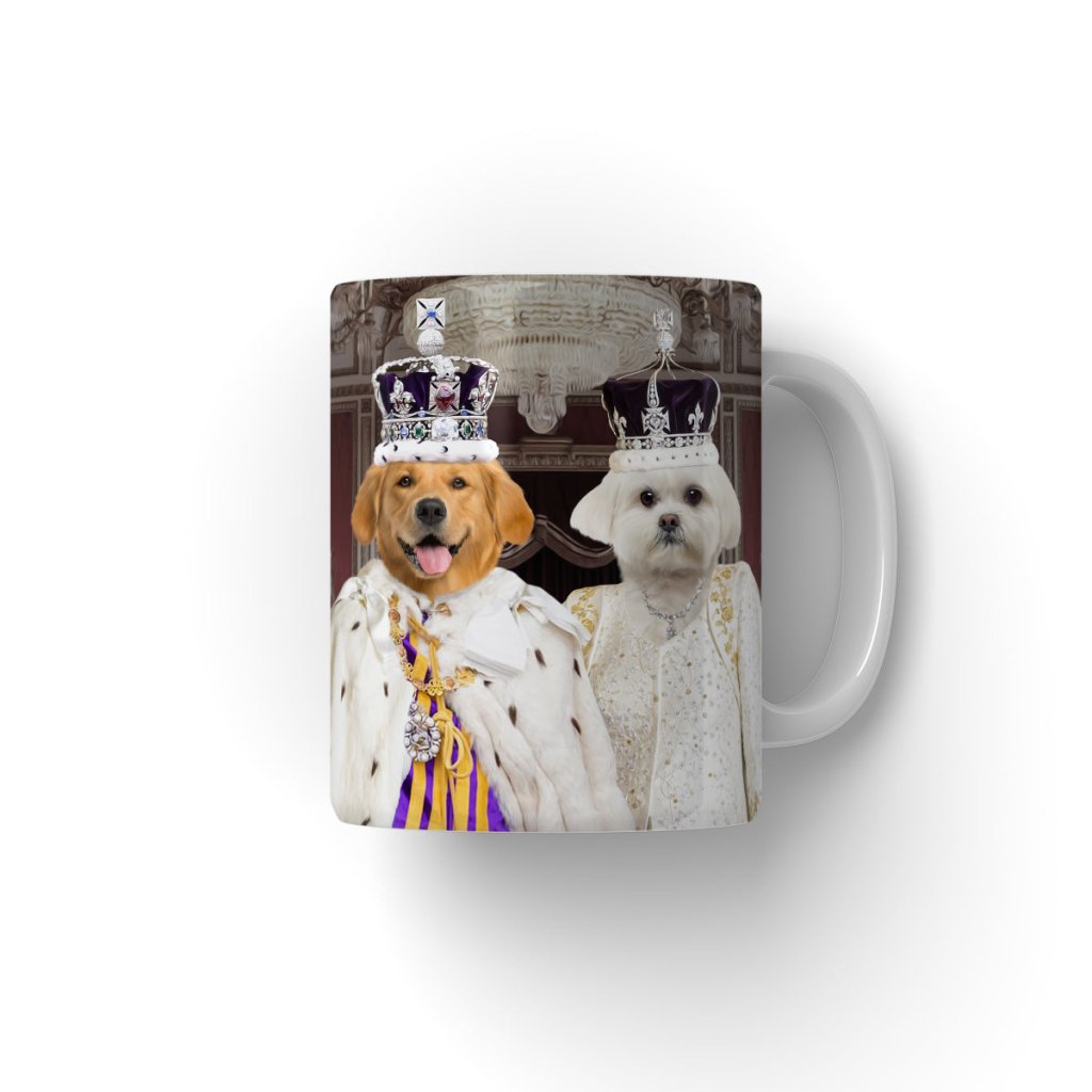 Pet Portraits | The Coronation Couple: Custom Pet Coffee Mug | Paw & Glory