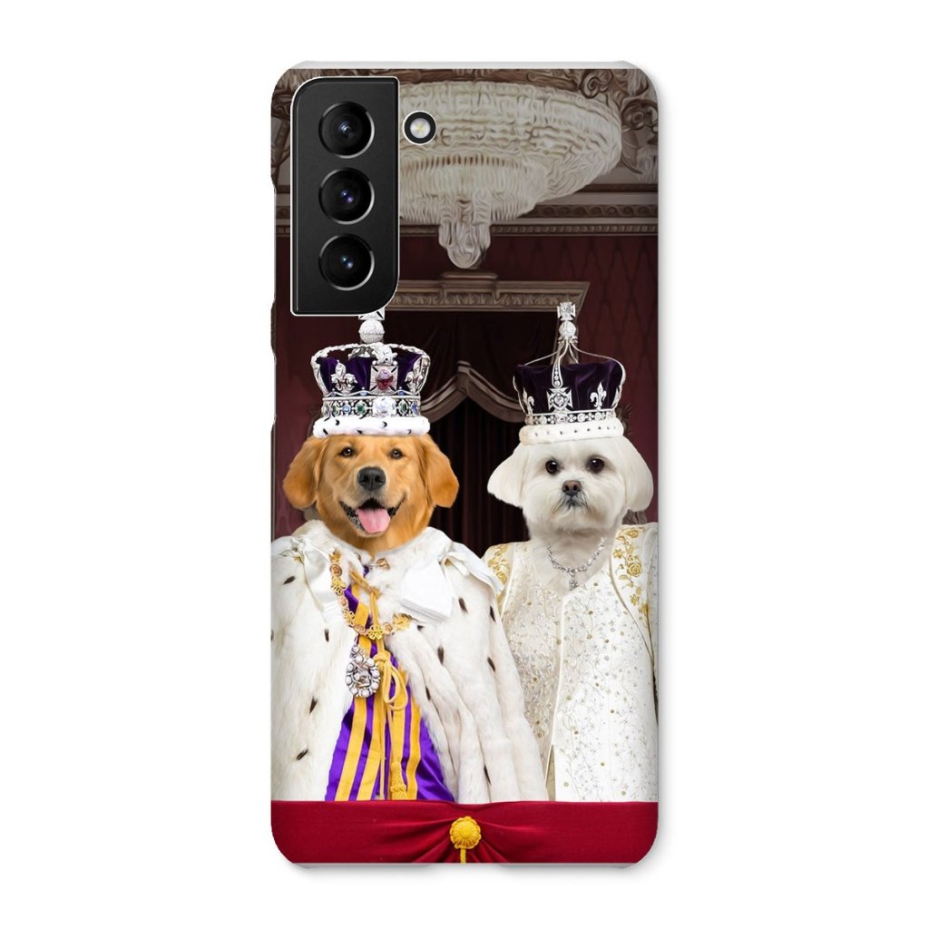 The Coronation Couple: Custom Pet Phone Case - Paw & Glory - Dog Portraits - Pet Portraits