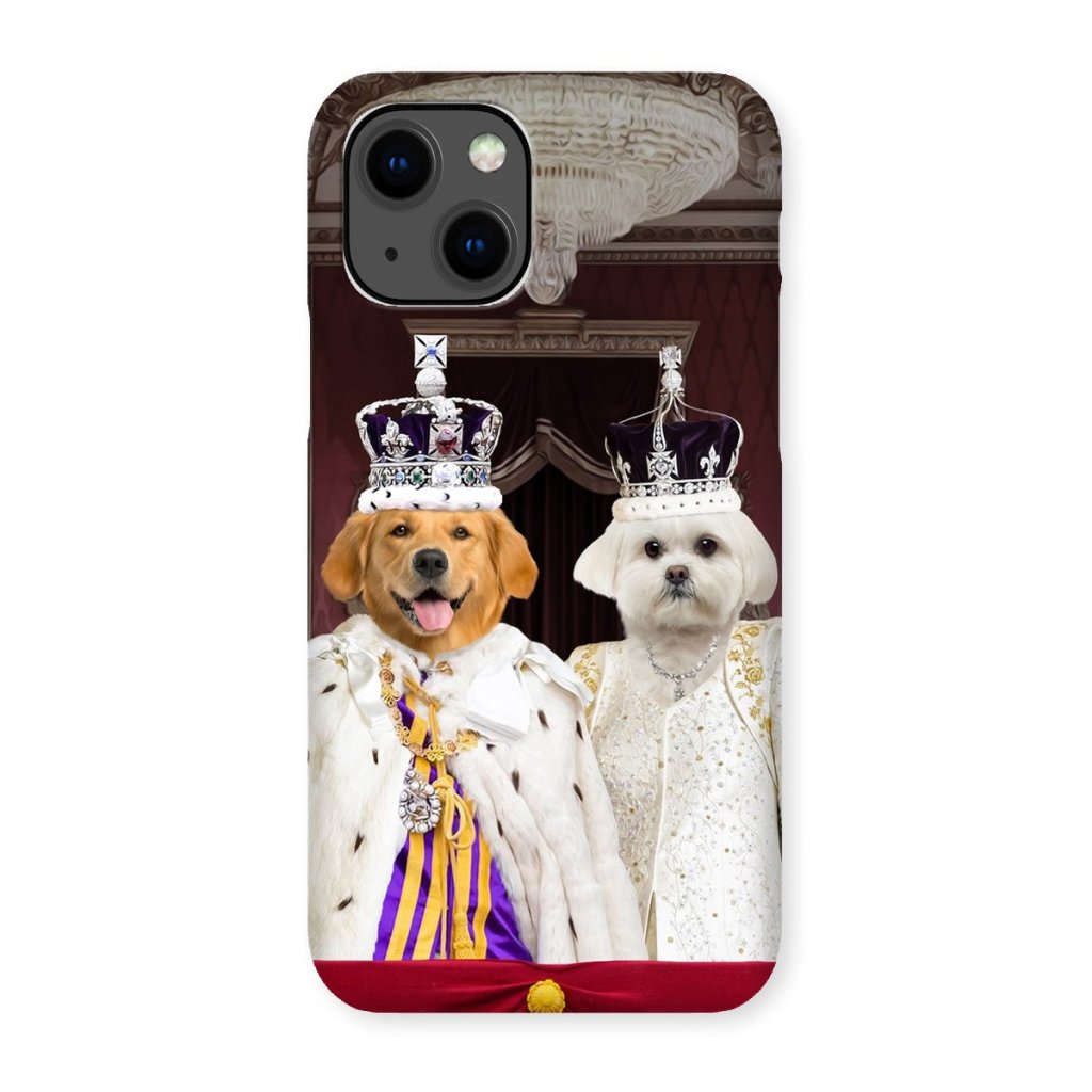 Pet Portraits | The Coronation Couple: Custom Pet Phone Case | Paw & Glory