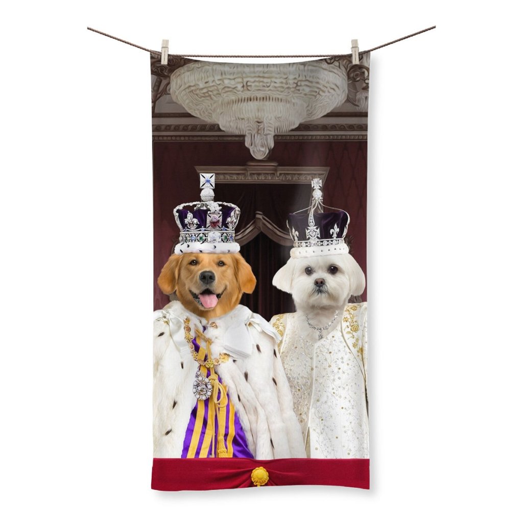 Pet Portraits | The Coronation Couple: Custom Pet Towel | Paw & Glory