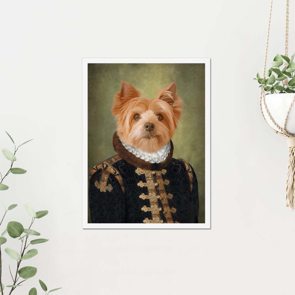 Pet Portraits | The Count: Custom Pet Poster | Paw & Glory