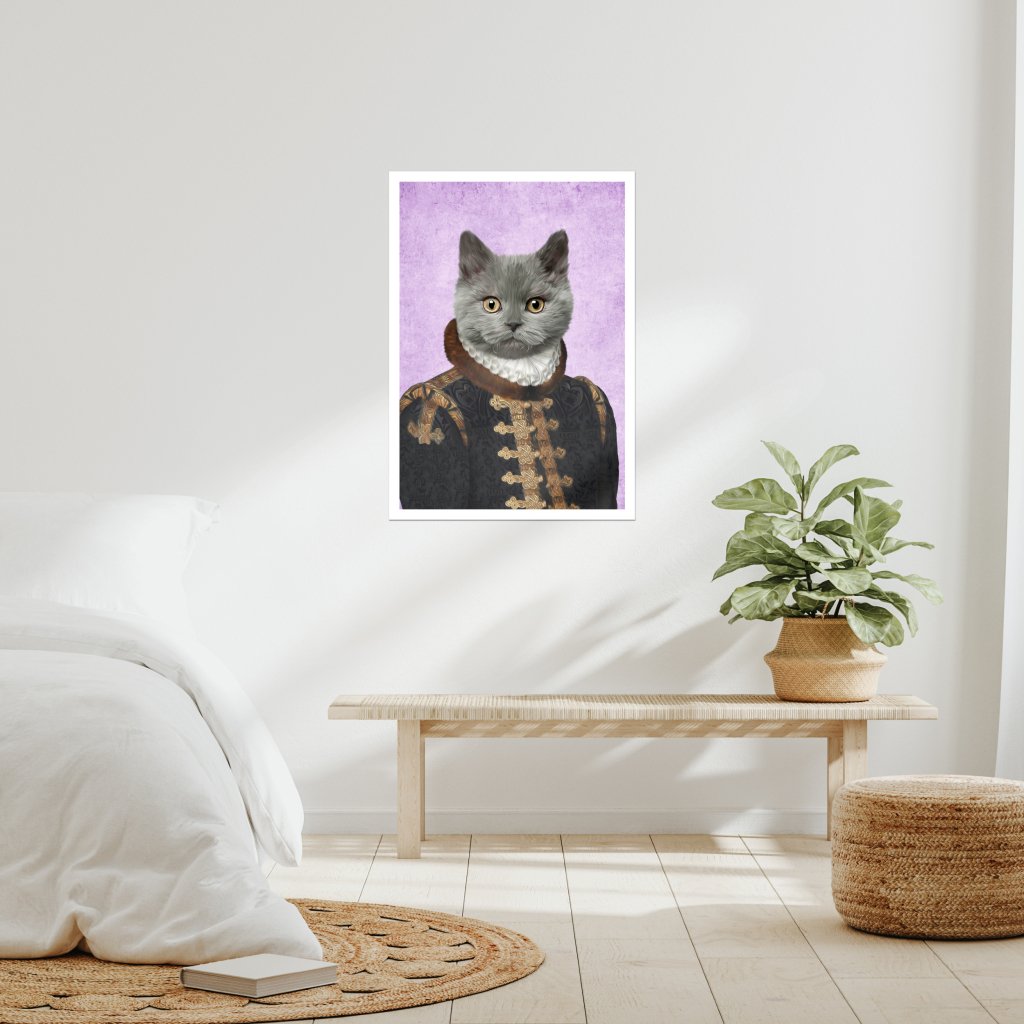 Pet Portraits | The Count: Custom Pet Poster | Paw & Glory