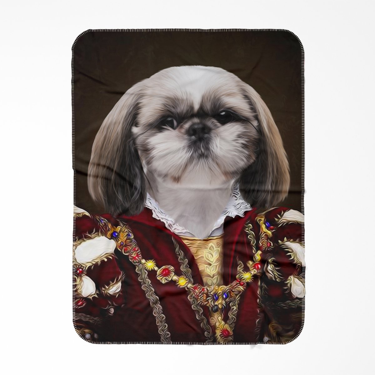 Pet Portraits | The Countess: Custom Pet Blanket | Paw & Glory