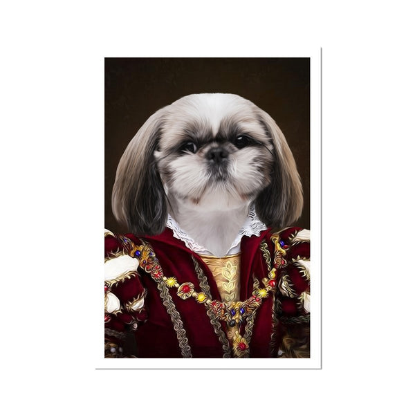 The Countess: Custom Pet Poster | royal pet portrait | Paw & Glory