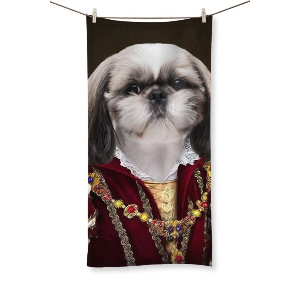 The Countess: Custom Pet Towel - Paw & Glory - Dog Portraits - Pet Portraits