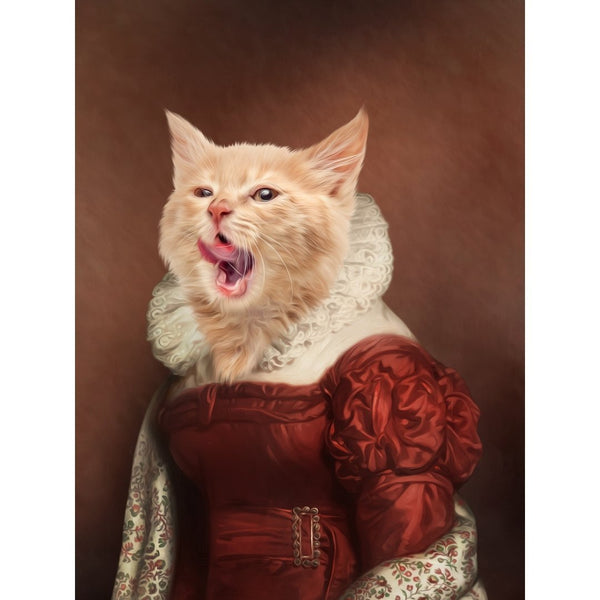 The Countryside Girl: Custom Digital Download Pet Portrait | royal pet portrait | Paw & Glory