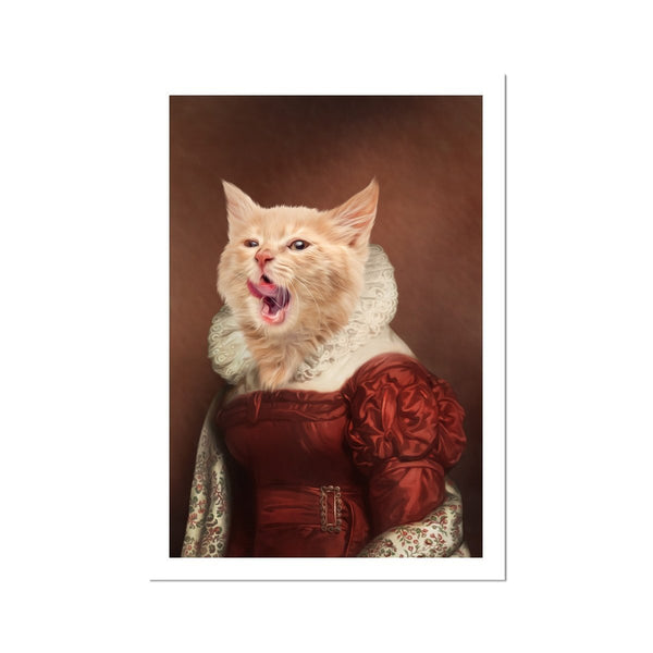 The Countryside Girl: Custom Pet Poster | royal pet portrait | Paw & Glory