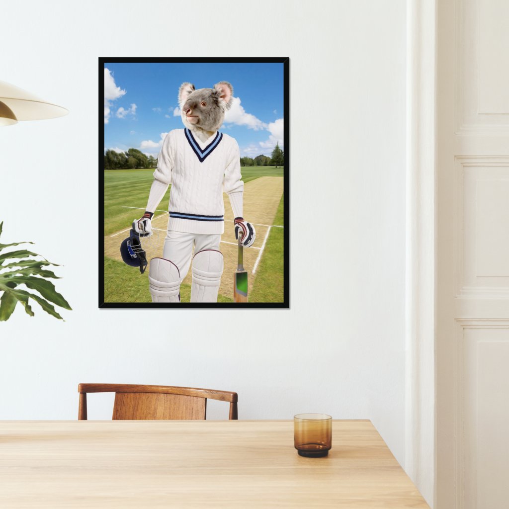 Pet Portraits | The Cricket Prodigy: Animal Art Framed Portrait | Paw & Glory