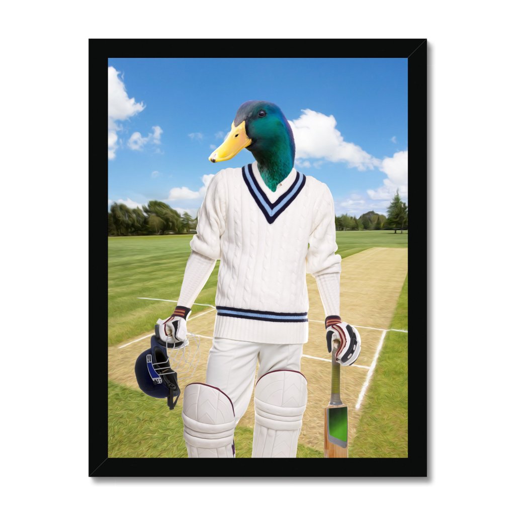 Pet Portraits | The Cricket Prodigy: Animal Art Framed Portrait | Paw & Glory