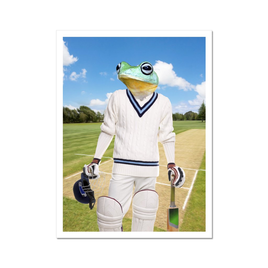 Pet Portraits | The Cricket Prodigy: Animal Art Poster | Paw & Glory