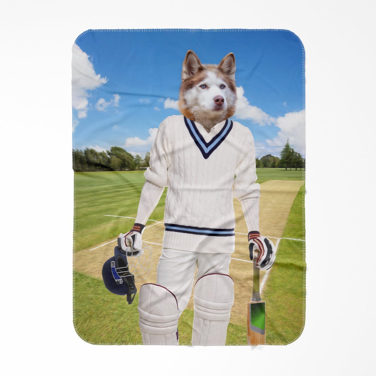Pet Portraits | The Cricket Prodigy: Custom Pet Blanket | Paw & Glory