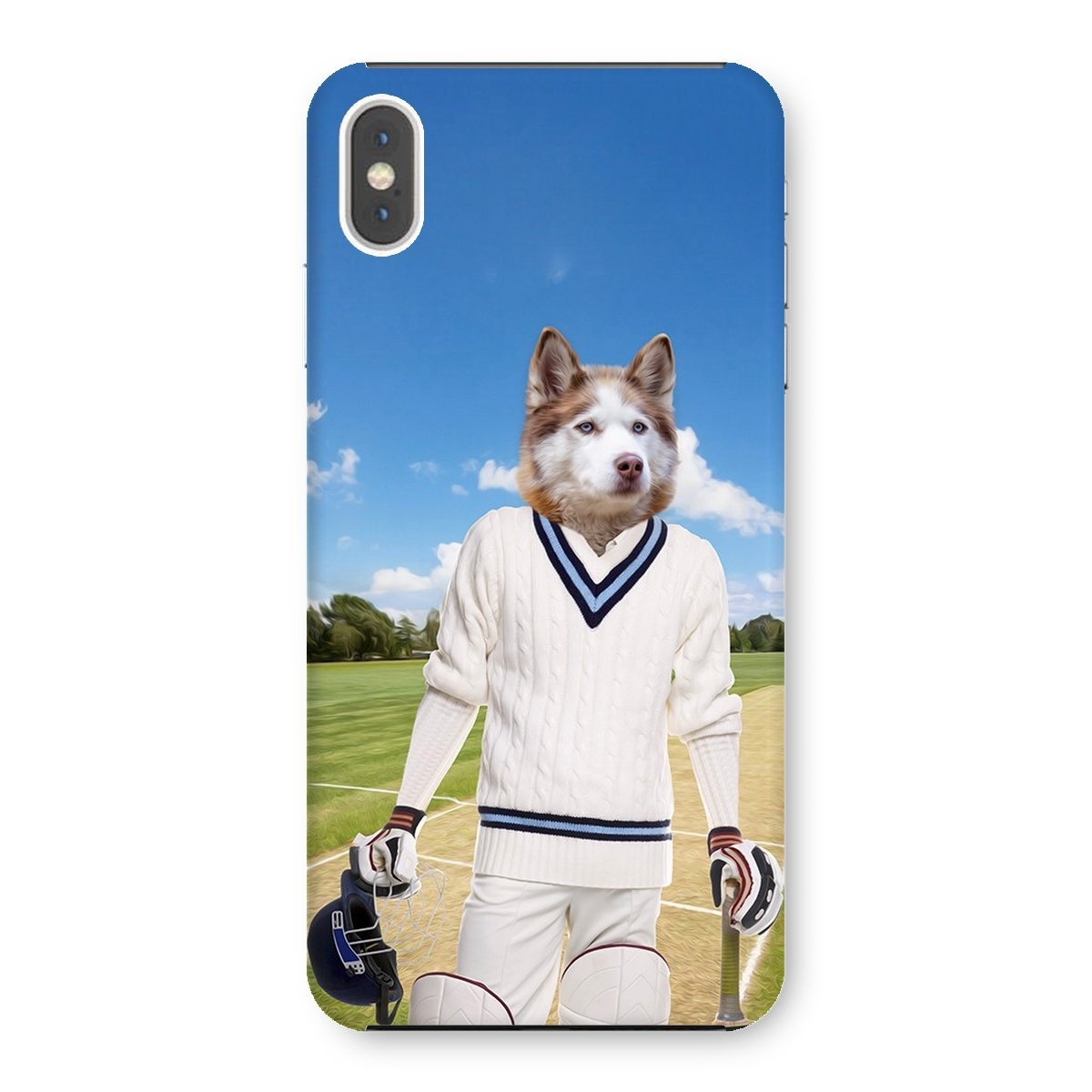 The Cricket Prodigy: Custom Pet Phone Case - Paw & Glory - Dog Portraits - Pet Portraits