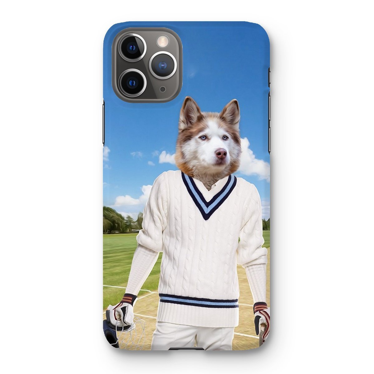 The Cricket Prodigy: Custom Pet Phone Case - Paw & Glory - Dog Portraits - Pet Portraits