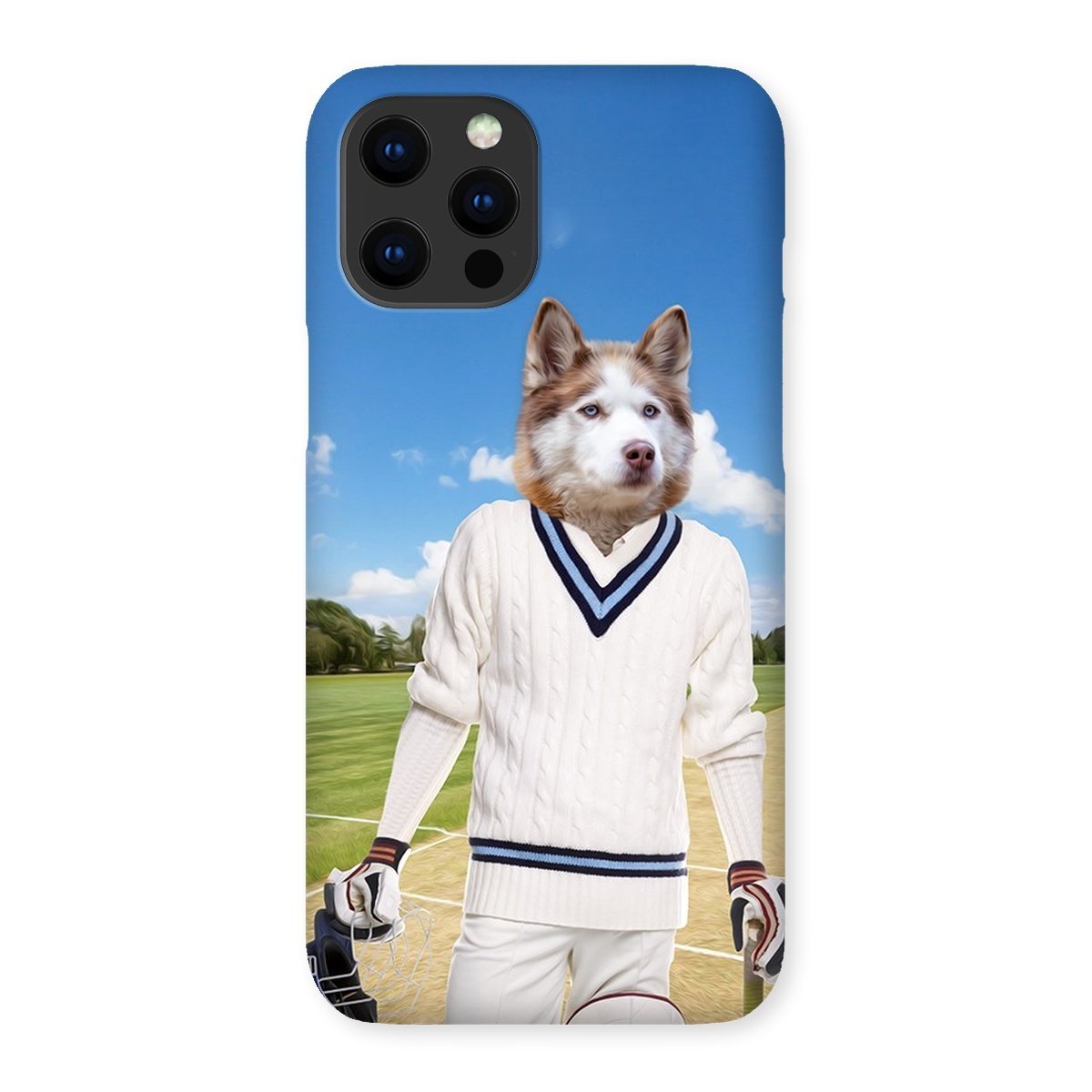 The Cricket Prodigy: Custom Pet Phone Case - Paw & Glory - Dog Portraits - Pet Portraits