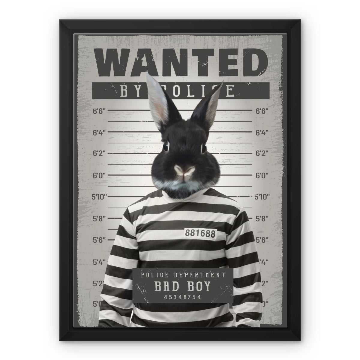 Pet Portraits | The Criminal: Custom Pet Canvas | Paw & Glory