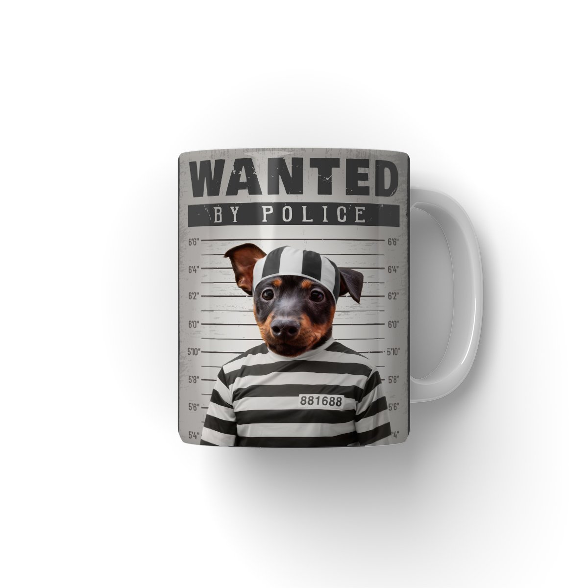 Pet Portraits | The Criminal: Custom Pet Coffee Mug | Paw & Glory