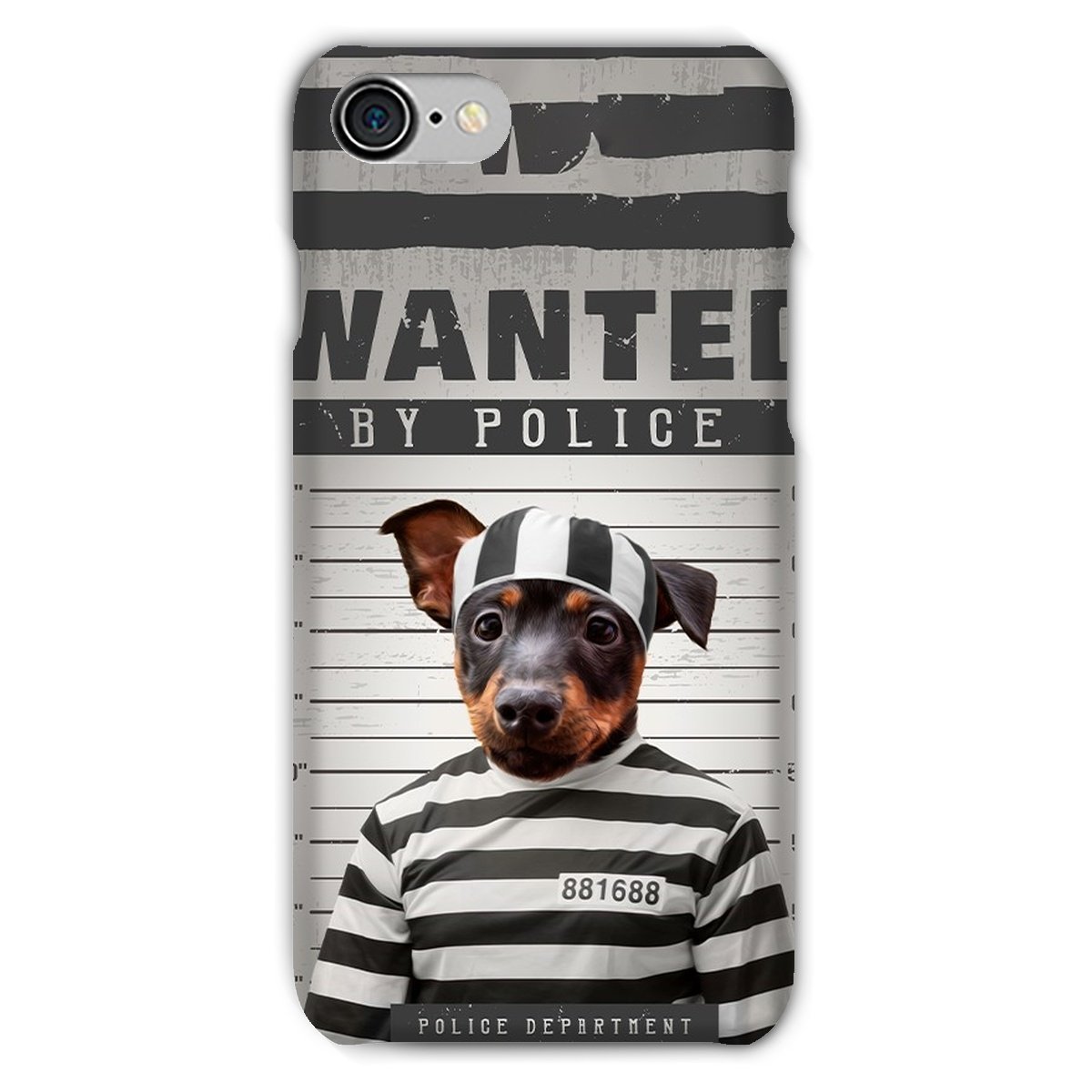 Pet Portraits | The Criminal: Custom Pet Phone Case | Paw & Glory