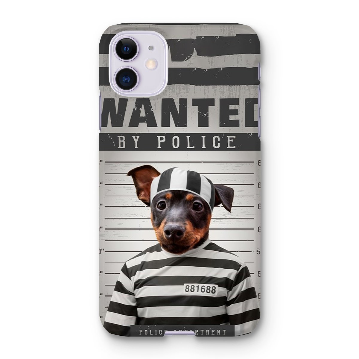 Pet Portraits | The Criminal: Custom Pet Phone Case | Paw & Glory