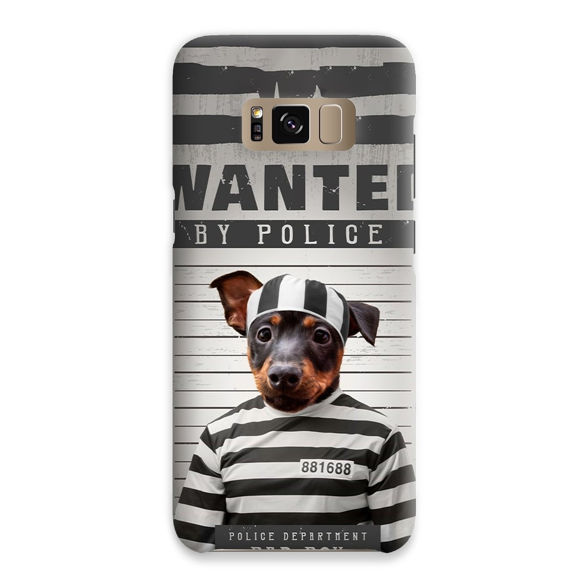 Pet Portraits | The Criminal: Custom Pet Phone Case | Paw & Glory