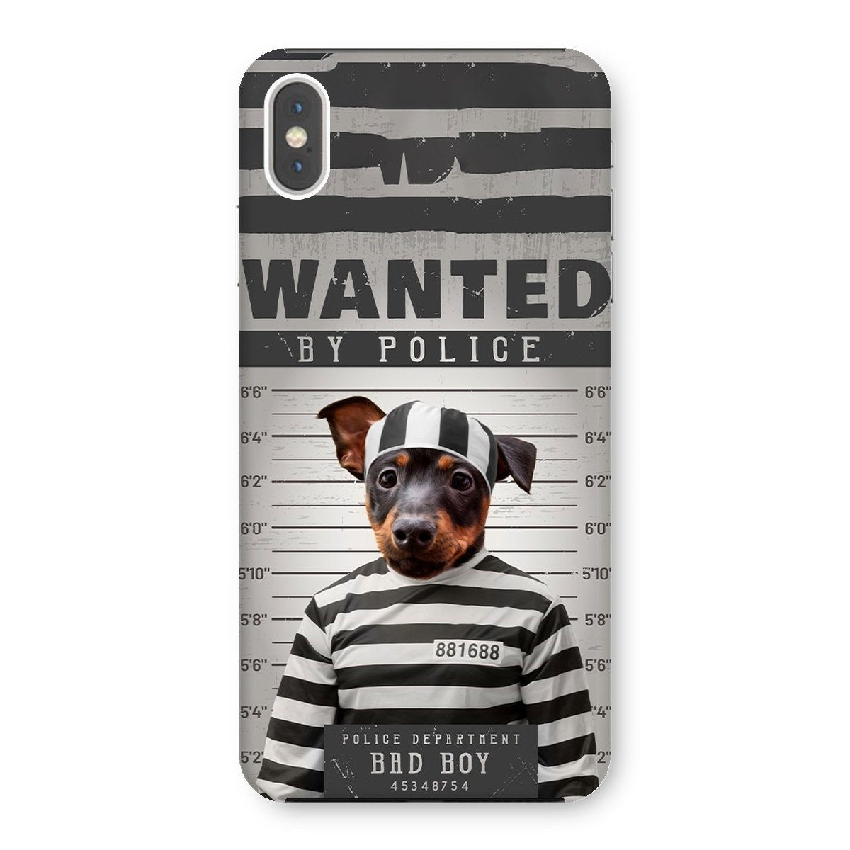 Pet Portraits | The Criminal: Custom Pet Phone Case | Paw & Glory