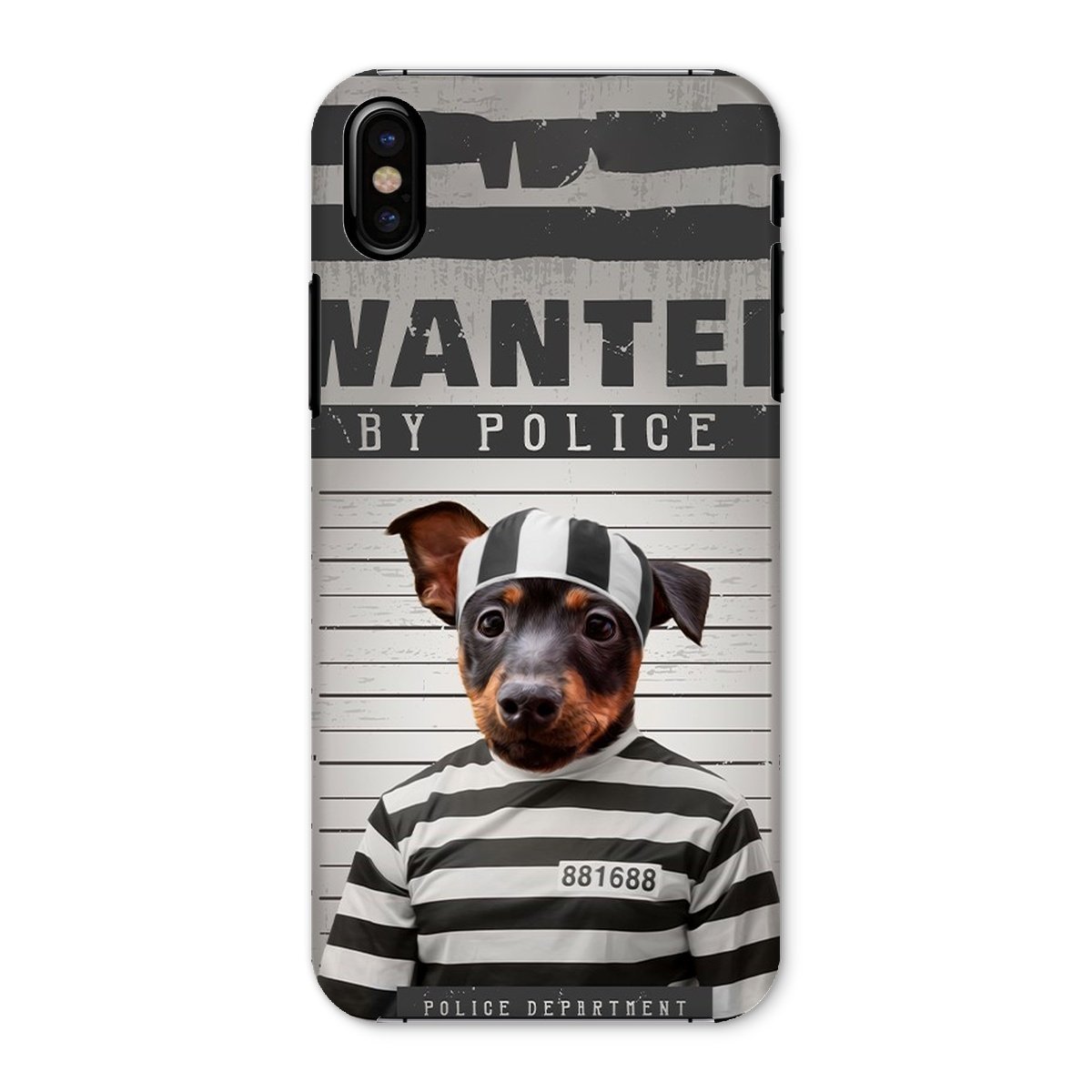 Pet Portraits | The Criminal: Custom Pet Phone Case | Paw & Glory