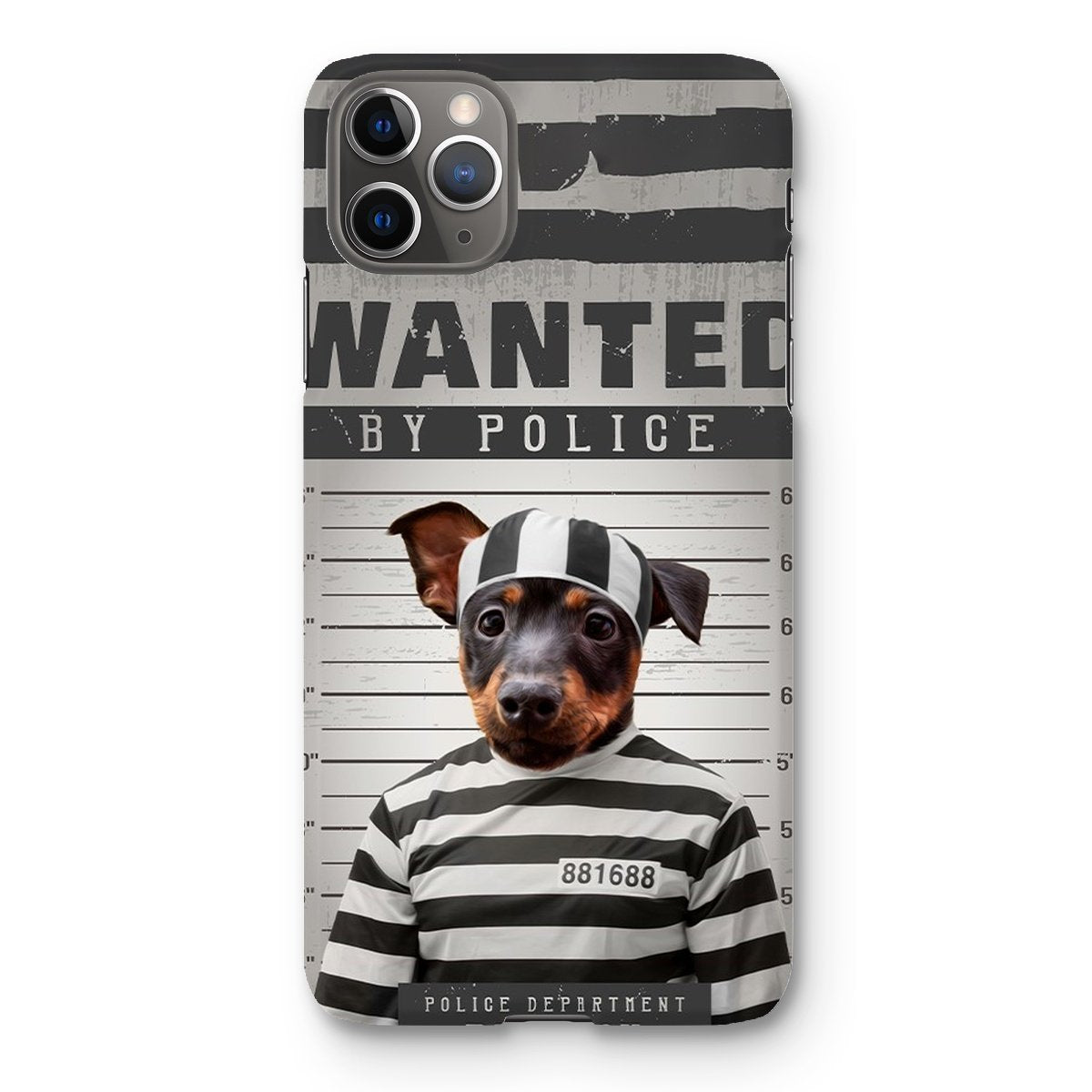 The Criminal: Custom Pet Phone Case - Paw & Glory - Dog Portraits - Pet Portraits