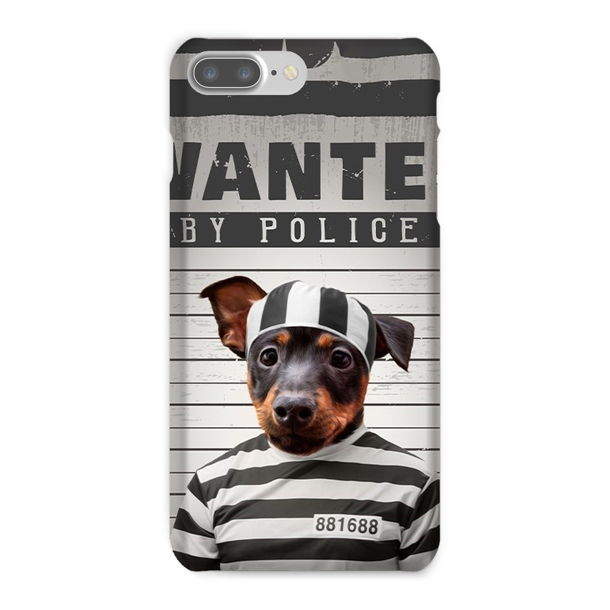 Pet Portraits | The Criminal: Custom Pet Phone Case | Paw & Glory