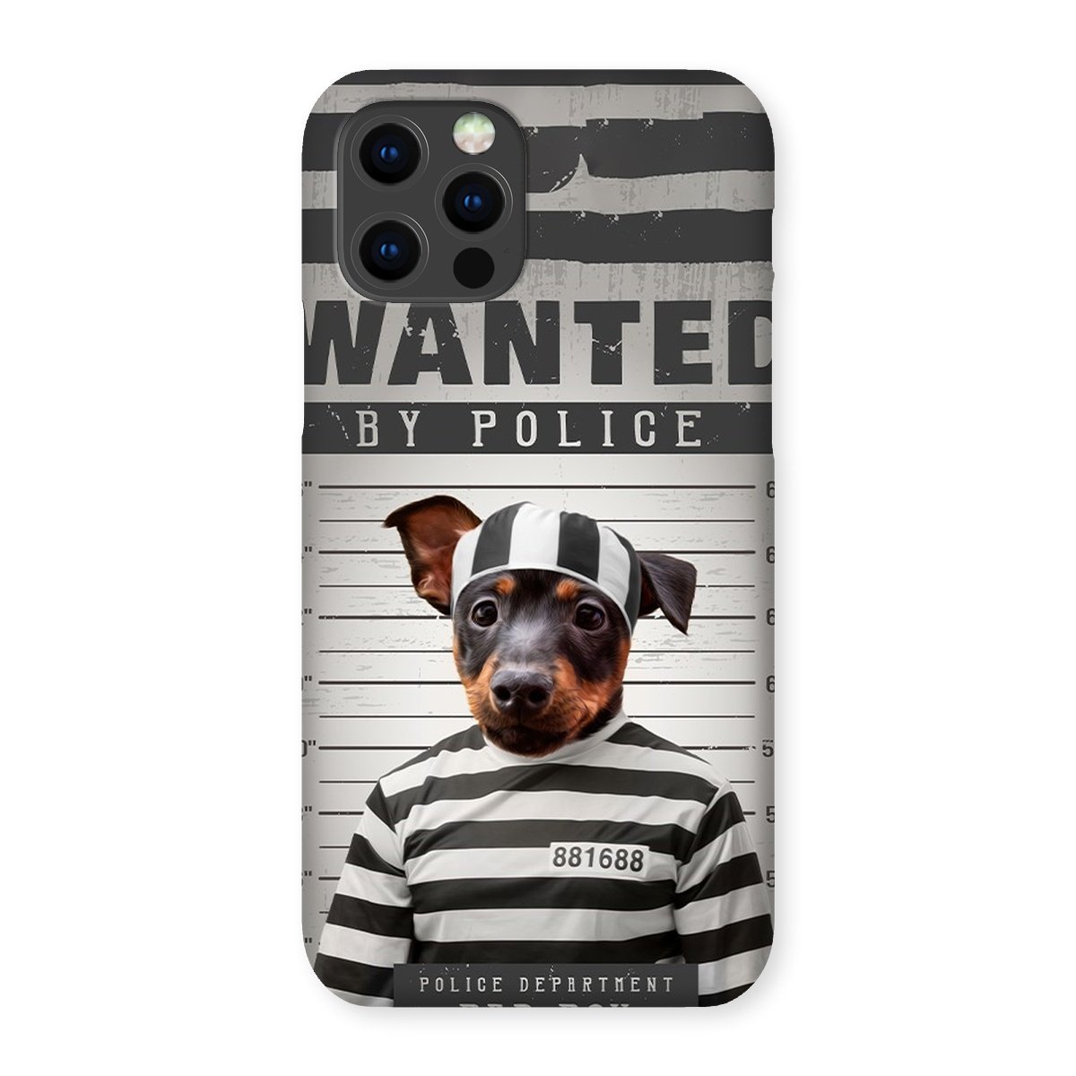The Criminal: Custom Pet Phone Case - Paw & Glory - Dog Portraits - Pet Portraits