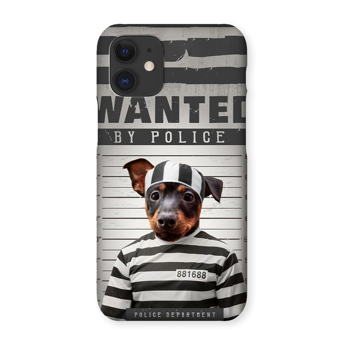 Pet Portraits | The Criminal: Custom Pet Phone Case | Paw & Glory
