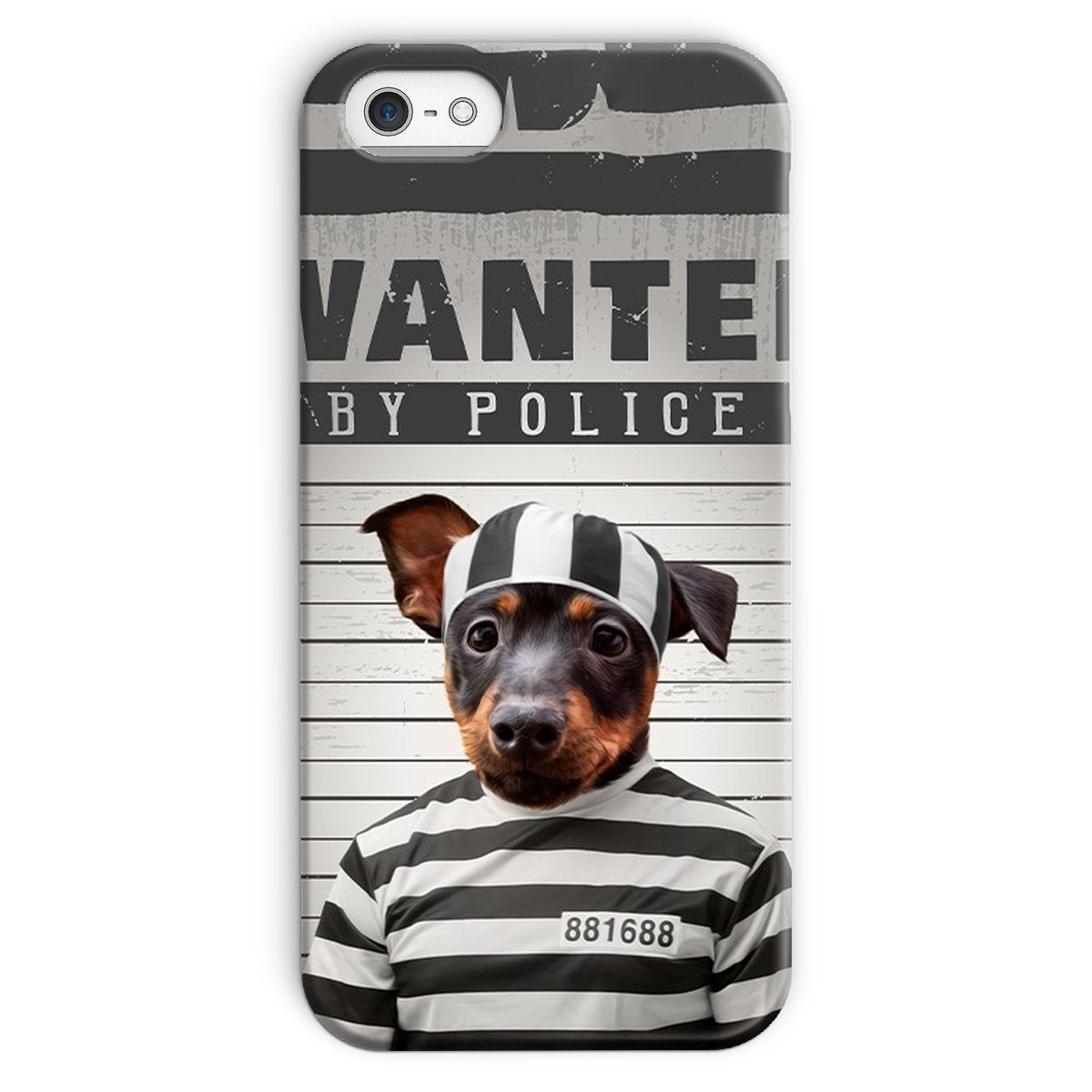 Pet Portraits | The Criminal: Custom Pet Phone Case | Paw & Glory
