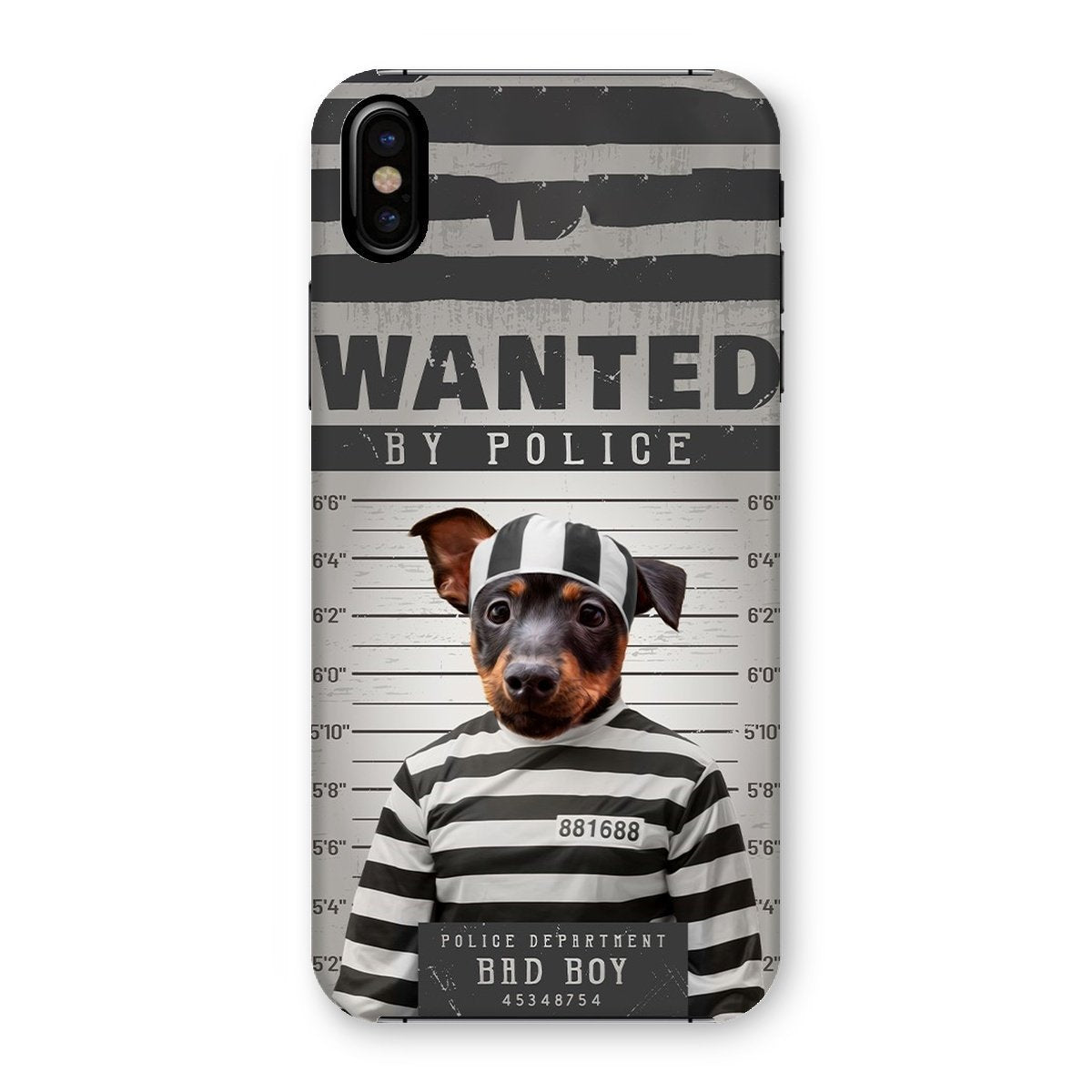 Pet Portraits | The Criminal: Custom Pet Phone Case | Paw & Glory