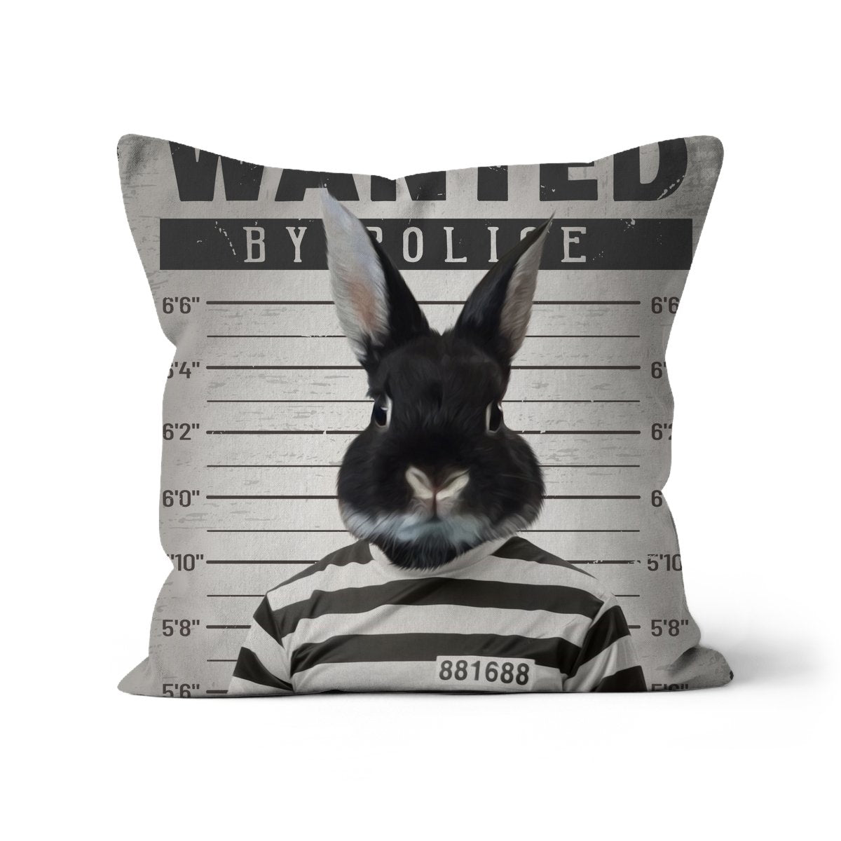 Pet Portraits | The Criminal: Custom Pet Pillow | Paw & Glory