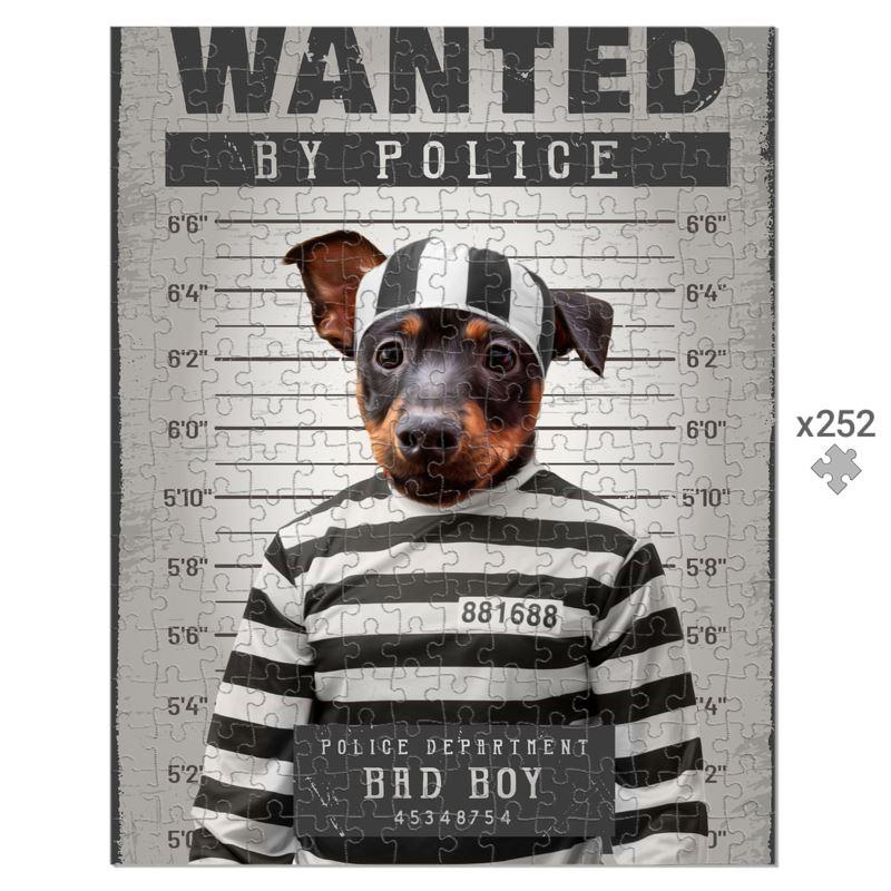 Pet Portraits | The Criminal: Custom Pet Puzzle | Paw & Glory