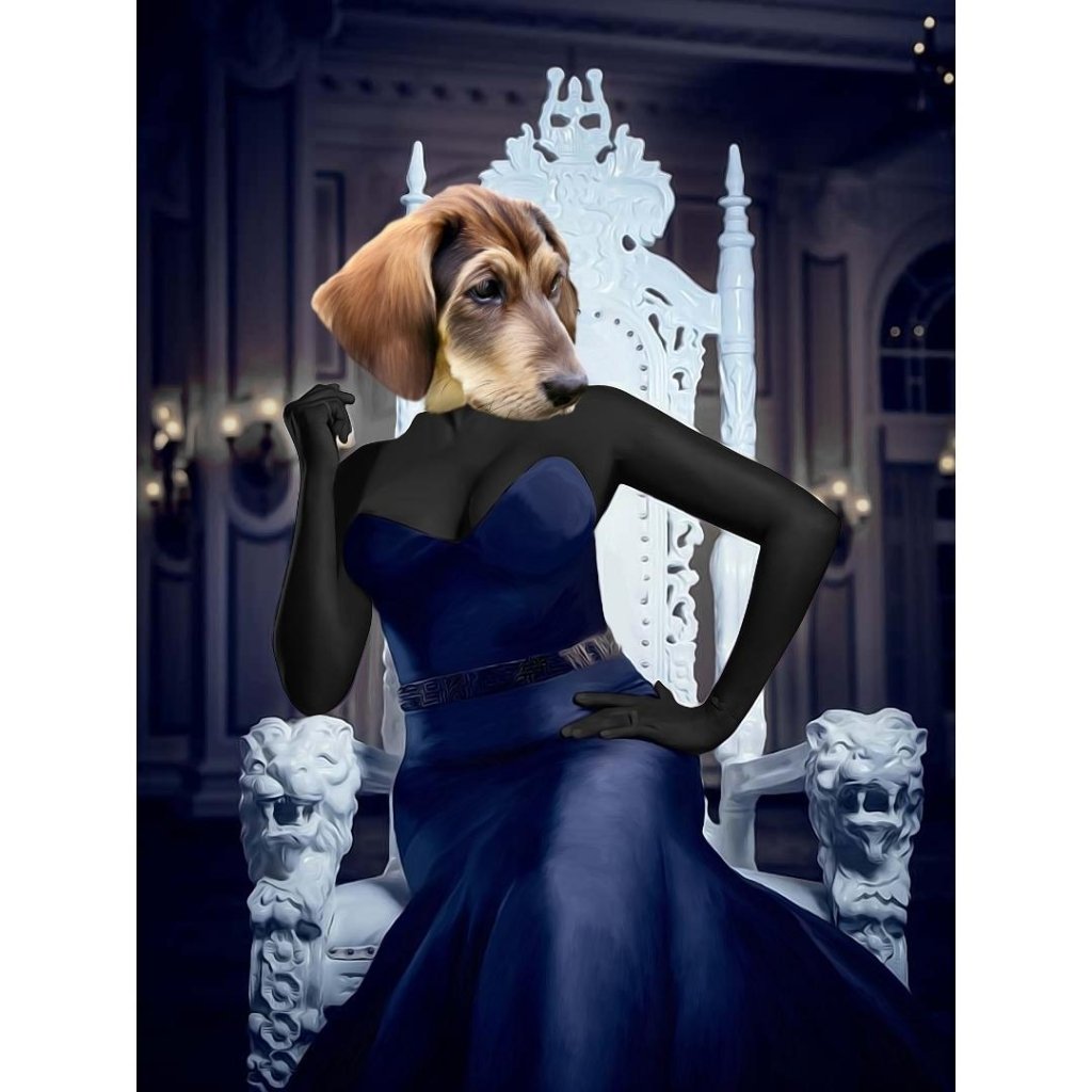 Pet Portraits | The Cynthia: Custom Digital Download Pet Portrait | Paw & Glory