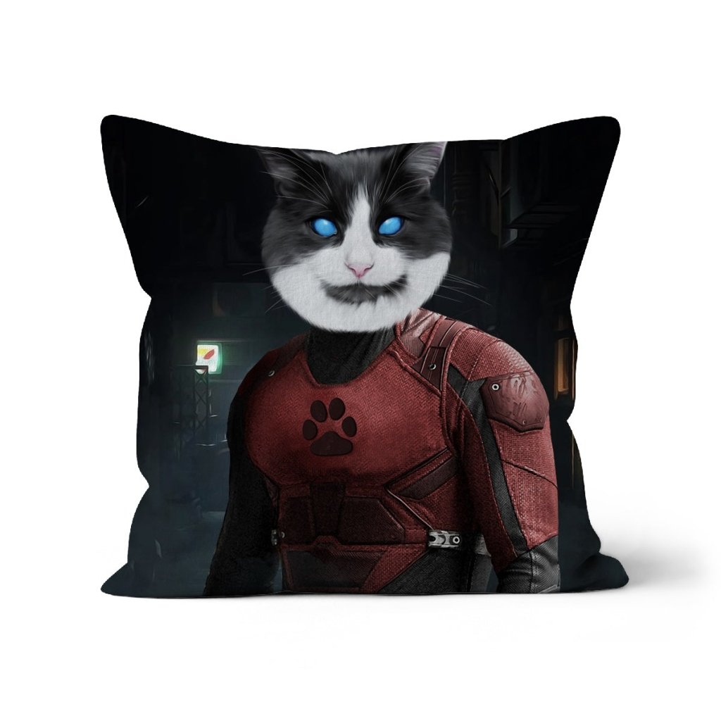 Pet Portraits | The Dare Devil: Custom Pet Pillow | Paw & Glory