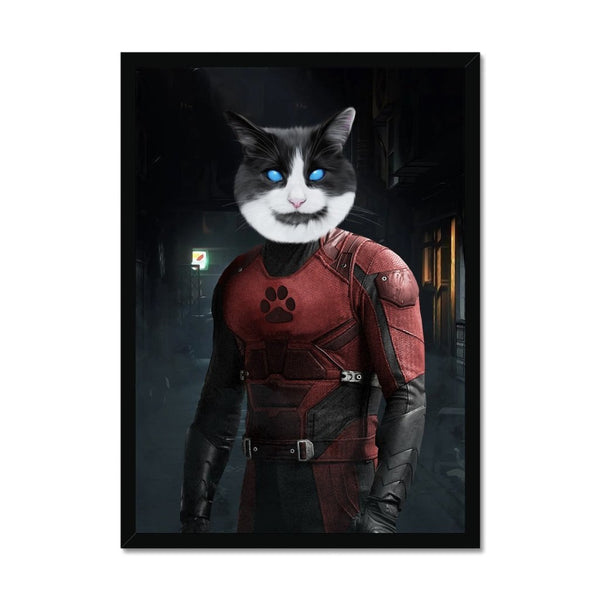 Masked City Hero Custom Pet Portrait | Custom Pet Portrait | Paw & Glory